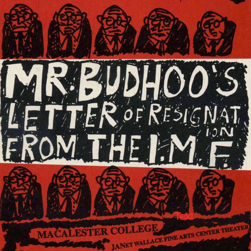 Mr Budhoos Letter Of Resignation 1994-1995